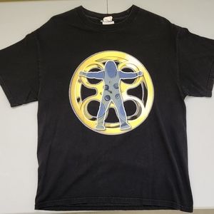 WWE Chris Jericho Highlight Of The Night L Black Cotton 2004 Wrestling T-shirt